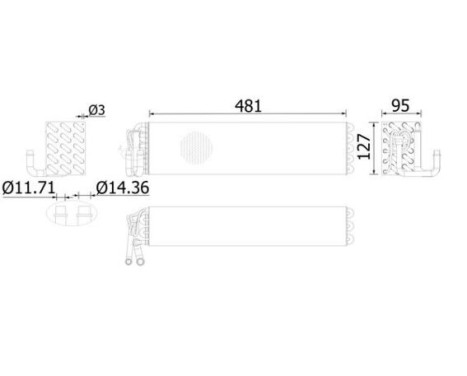 Evaporator, air conditioning
