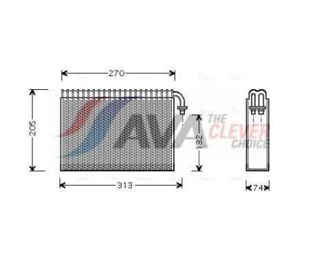 Evaporator, air conditioning, Image 2