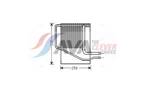 Evaporator, air conditioning
