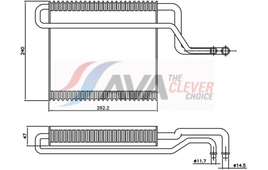 Evaporator, air conditioning