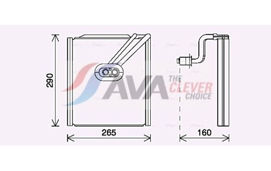 Evaporator, air conditioning