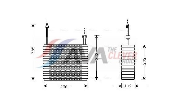 Evaporator, air conditioning