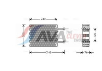 Evaporator, air conditioning