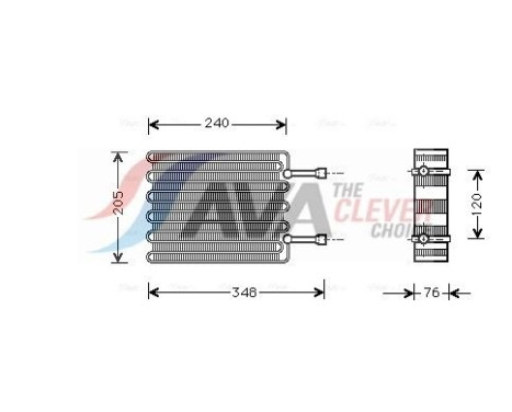 Evaporator, air conditioning