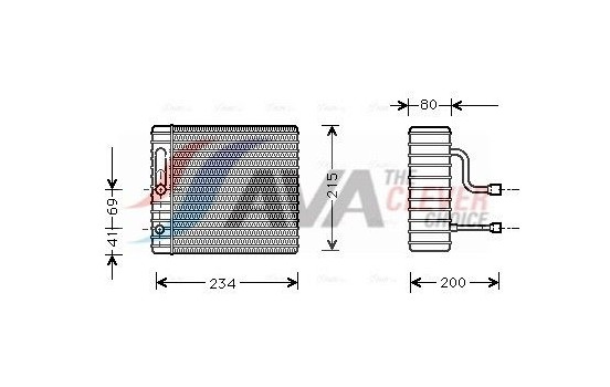 Evaporator, air conditioning