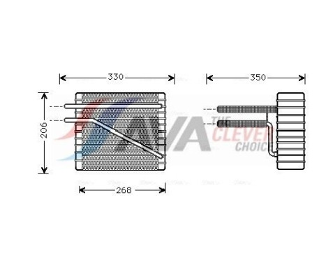Evaporator, air conditioning