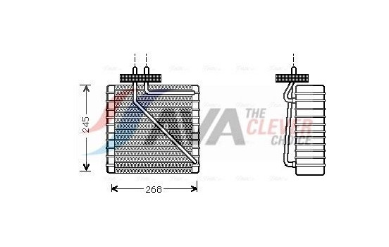 Evaporator, air conditioning