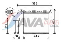 Evaporator, air conditioning