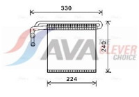 Evaporator, air conditioning
