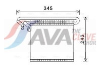 Evaporator, air conditioning