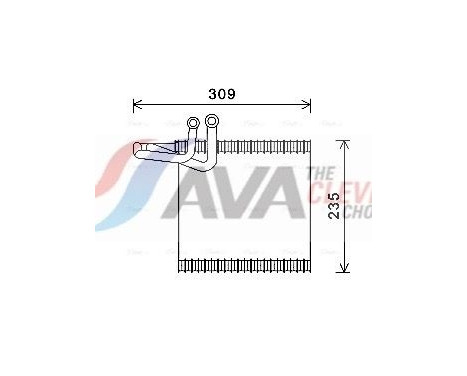 Evaporator, air conditioning