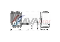 Evaporator, air conditioning