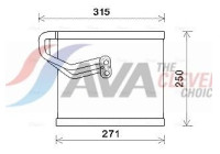 Evaporator, air conditioning