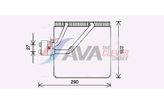 Evaporator, air conditioning