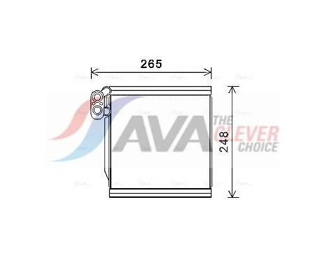 Evaporator, air conditioning