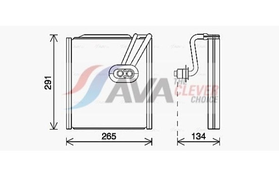 Evaporator, air conditioning