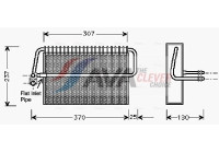 Evaporator, air conditioning