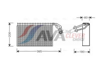 Evaporator, air conditioning