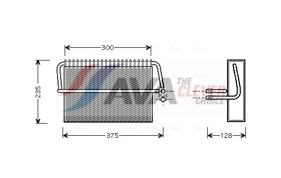 Evaporator, air conditioning