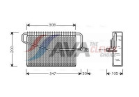 Evaporator, air conditioning