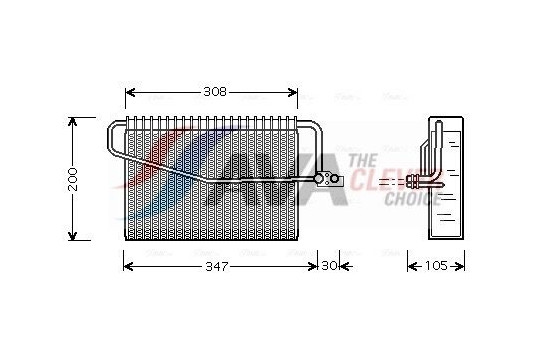 Evaporator, air conditioning