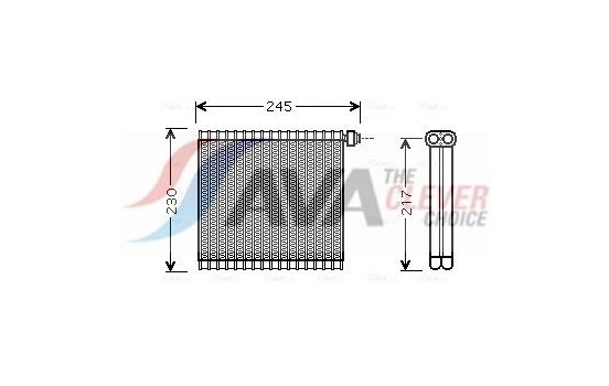 Evaporator, air conditioning