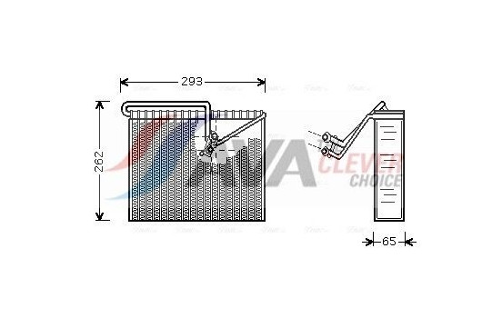 Evaporator, air conditioning