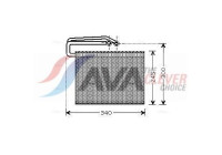 Evaporator, air conditioning