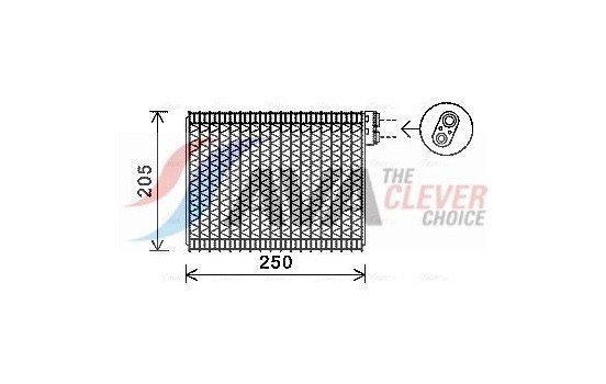 Evaporator, air conditioning