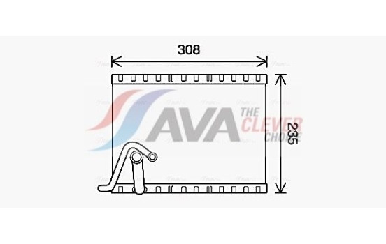 Evaporator, air conditioning