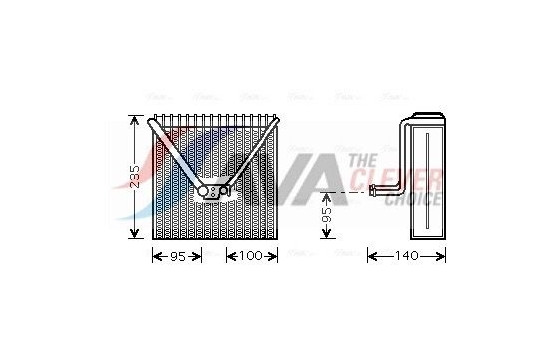 Evaporator, air conditioning