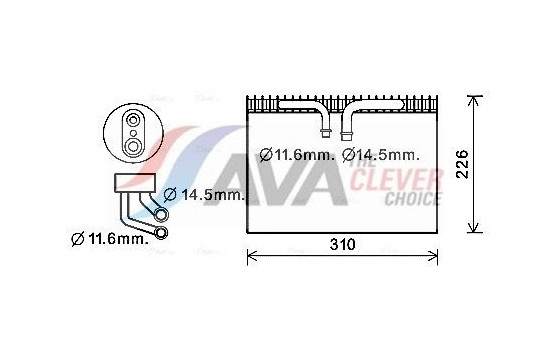 Evaporator, air conditioning