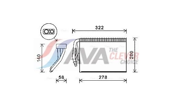 Evaporator, air conditioning