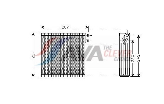Evaporator, air conditioning