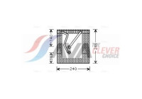 Evaporator, air conditioning