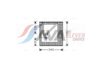 Evaporator, air conditioning