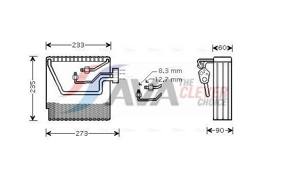 Evaporator, air conditioning