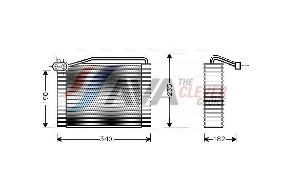 Evaporator, air conditioning