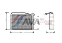 Evaporator, air conditioning