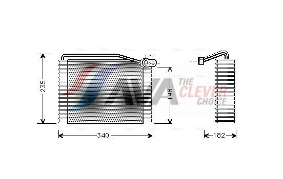 Evaporator, air conditioning