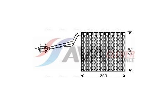 Evaporator, air conditioning