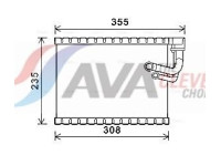 Evaporator, air conditioning
