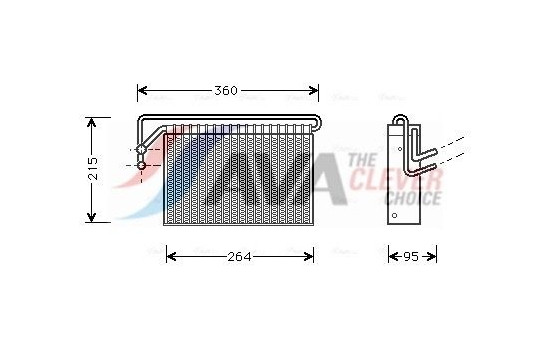 Evaporator, air conditioning