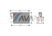 Evaporator, air conditioning