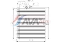 Evaporator, air conditioning