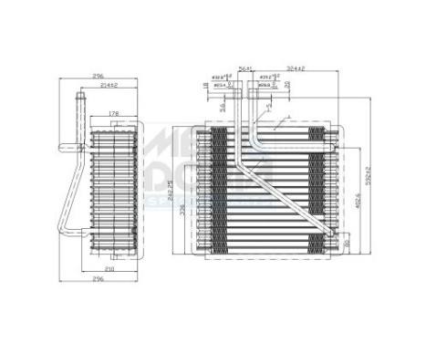 Evaporator, air conditioning