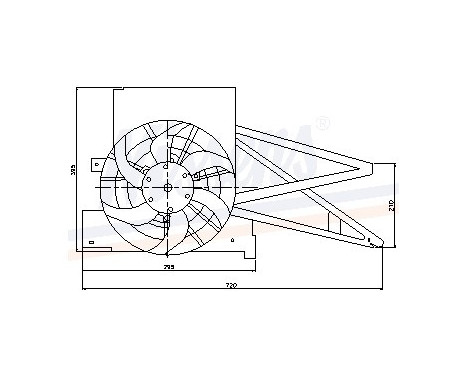 Fan, A/C condenser