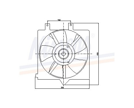 Fan, A/C condenser