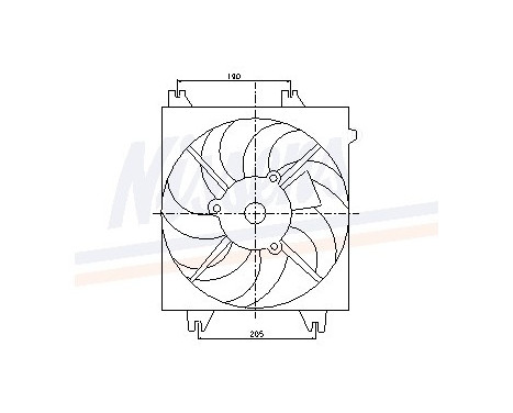 Fan, A/C condenser