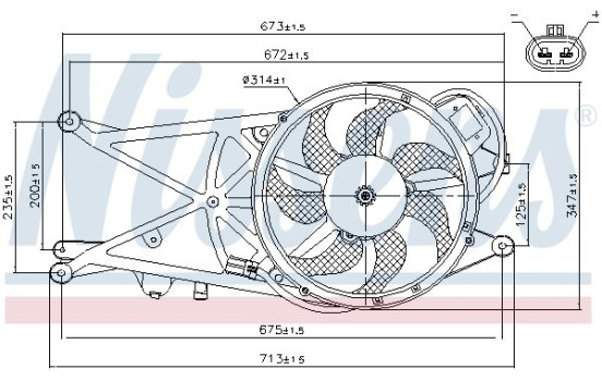 Fan, A/C condenser, Image 2